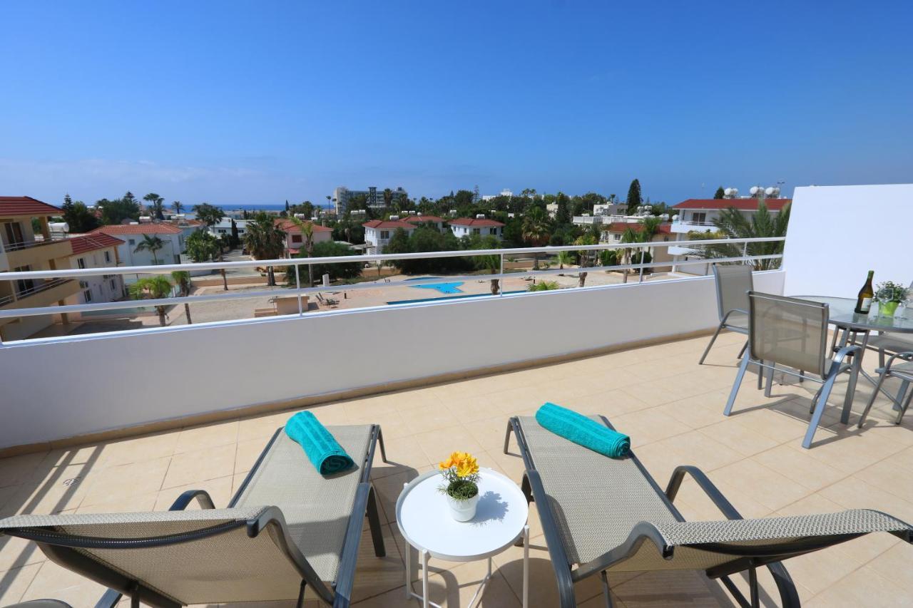 Nissi 3 Amazing Sea View Apartment ไอยานาปา ภายนอก รูปภาพ